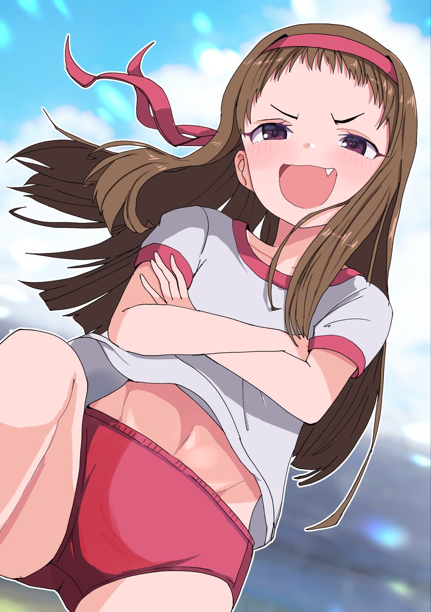 miko_kanidayo's tweet photo. 体育祭でも一波乱起こしてやろうと策を講じようとする小関さん。

#デレマス版深夜の真剣お絵かき60分1本勝負+20分
#小関麗奈 https://t.co/MACA0VIqOl