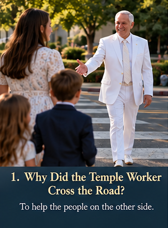 FamilyConf's tweet photo. Who else will never forget #ElderGong’s #generalconference pun: “Why did the temple workers cross the road?”
So that God and temple ordinances could protect, bless, inspire, forgive, heal, and unite loved ones here and beyond the veil. https://t.co/639xasvaNf https://t.co/xDz3fy6ZQi