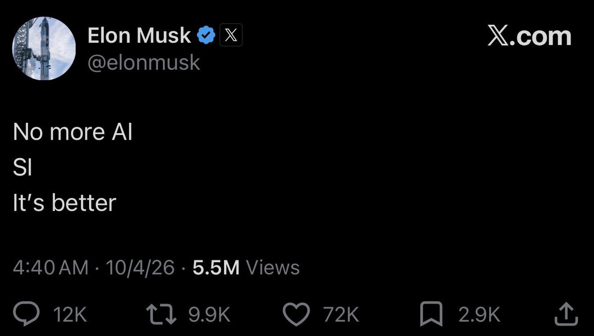 esjesjesj's tweet photo. 2025 Elon: “Trump is a pedophile. I will form my own political party. The America Party.” 

2026 Elon: “Mr Trump you want to call it SI now yes sir I will change all my branding Mr pedophile sir I love you” https://t.co/6LKSnIH3EW