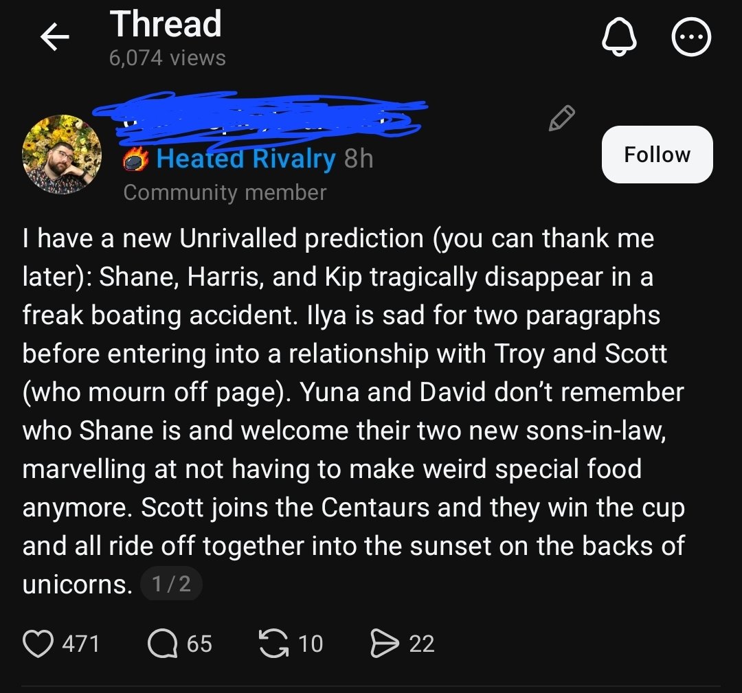 centaurstation's tweet photo. Threads can be funny sometimes https://t.co/OMK7LMmu3j