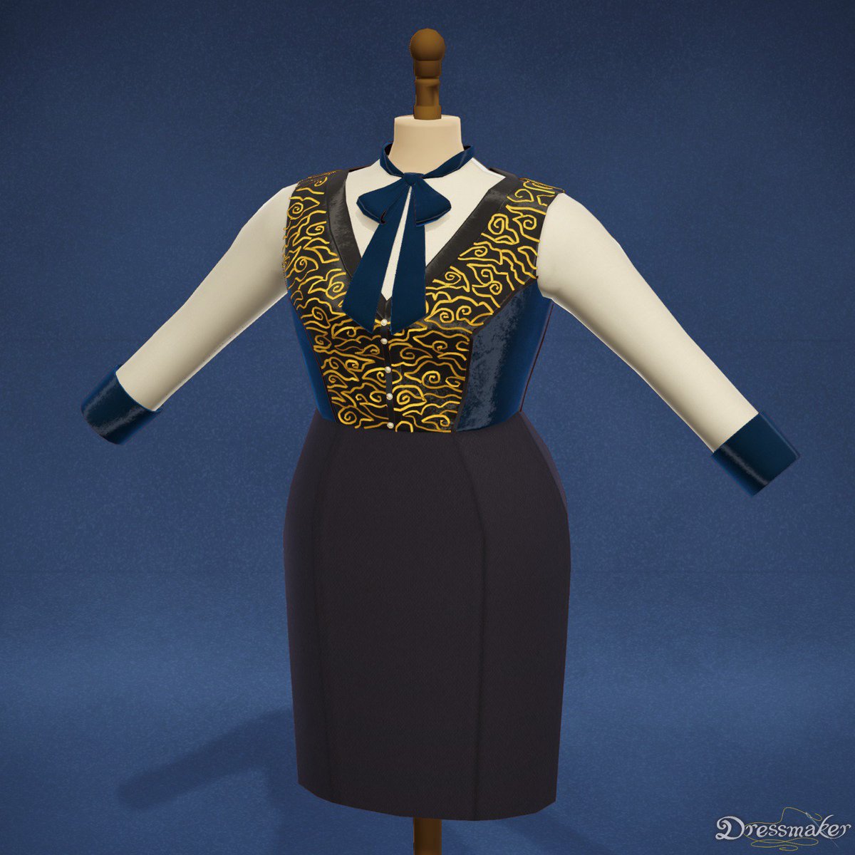 ciloqk5k's tweet photo. Made fem Nakula work attire in #dressmaker it took me 4 freaking hours and 20++ meters of ribbon just for the mega mendung batik 😭 https://t.co/xvuSIe7b5b