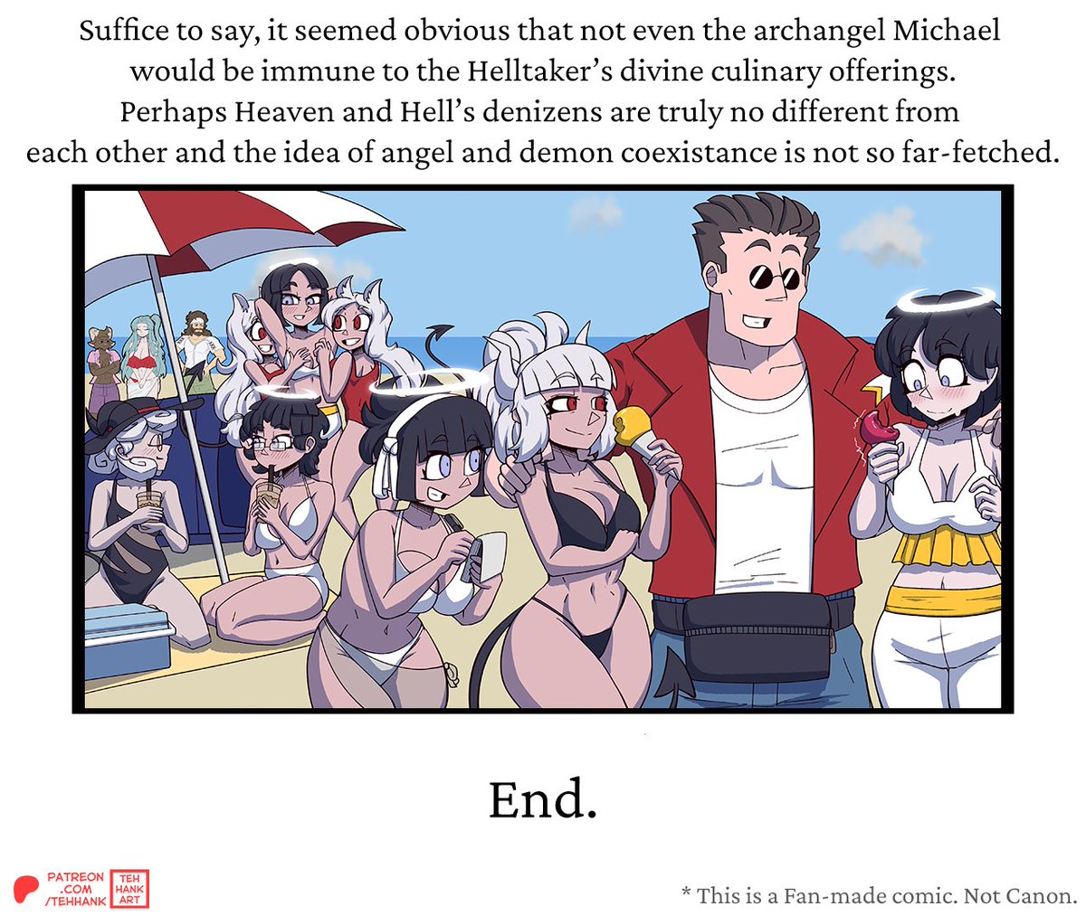TehHank's tweet photo. Azazel's Beach Episode Helltaker Fancomic 4/4

Thanks for reading! My thoughts at the end. https://t.co/XvyQmXA8iP