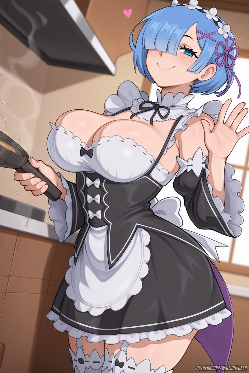 WaifuDiffusi0n's tweet photo. Rem | Re:Zero SFW https://t.co/3MClVpfrsd