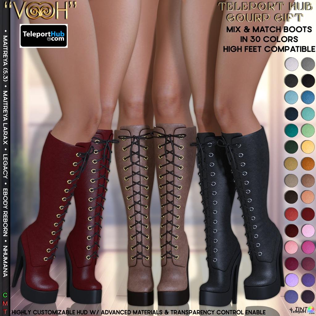 TeleportHub's tweet photo. Mix &amp; Match Boots 30 Colors Fatpack Teleport Hub Group Gift by VOOH Designs - Teleport Hub - Second Life Freebies - #secondlife #freebies #slfreebies #teleporthub #slnews

https://t.co/iv01XUtdLP https://t.co/xIwrOCx5s4