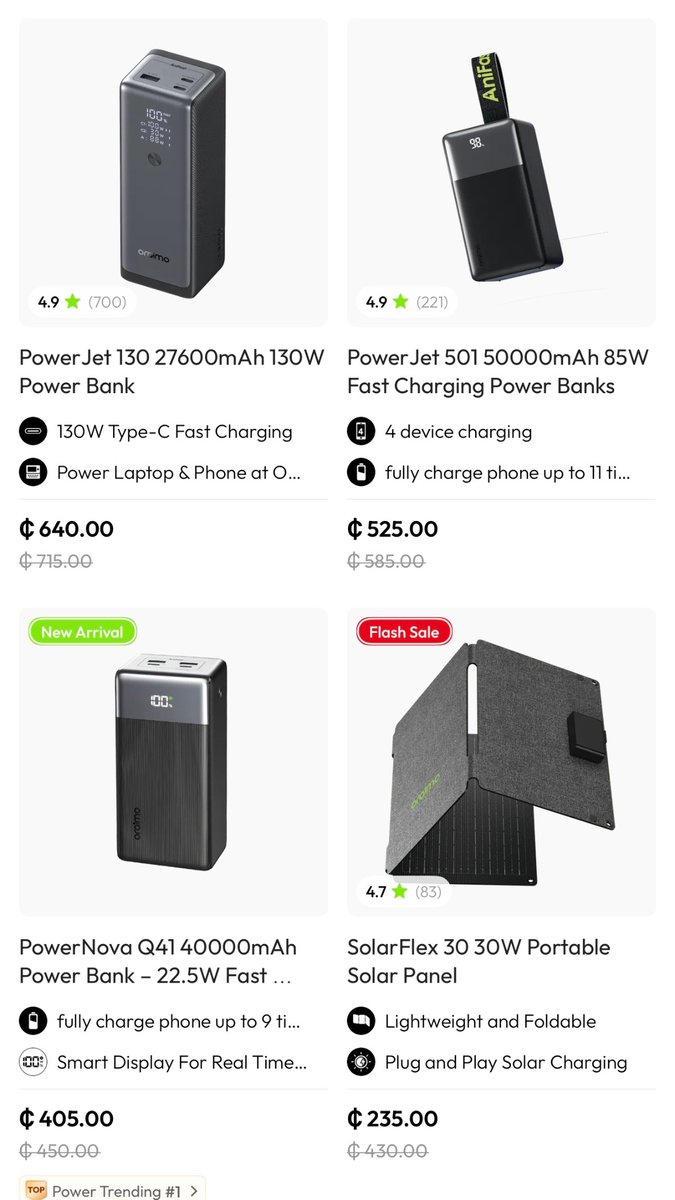 george_kingskid's tweet photo. 🔋 Your phone is on 8% and ECG has started doing hide and seek 😂

You need backup power in the form of Power banks, fast chargers, cables & more from Oraimo👇🏾 https://t.co/jemgRMfOXW
🎟️Using Promo Code MCPAPUOXIE0U = EXTRA discount
🚚 FREE delivery above GH¢90 nationwide
💵 Cash On Delivery available

#Oraimo #KeepExploring