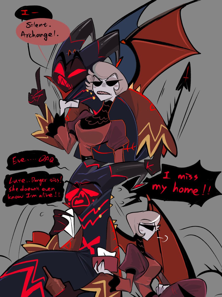 PeriQ5XG's tweet photo. Just some crazy thoughts lol
I think it would be interesting if Adam stayed with Rosie XD 
And ROSIE IS NOT EVE IN THIS AU
#HazbinHotel #HazbinHotelRosie #HazbinHotelAdam https://t.co/BXmIHFsDIp