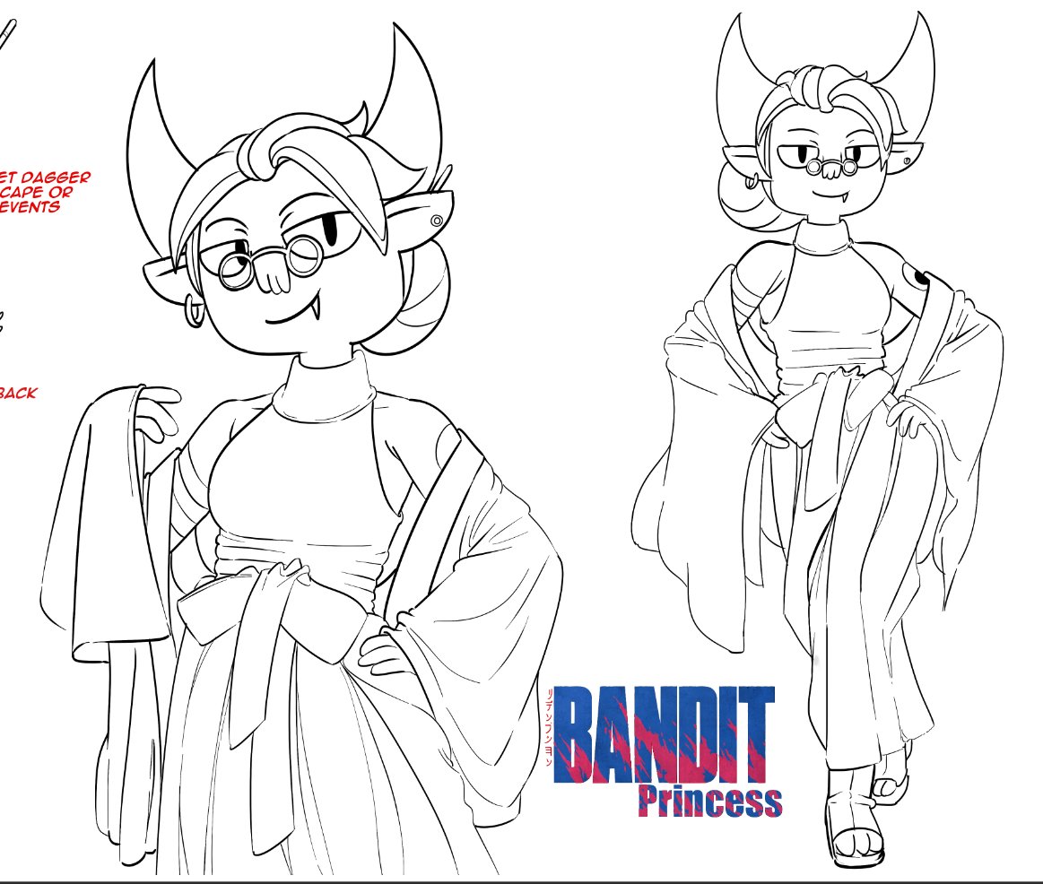 RuleBandit's tweet photo. noble ladies and gentlemen
THE BANDIT PRINCESS
I'm going to replace a drawing before I paint the whole thing
#adventuretime #banditprincess https://t.co/OAqW9YO01F