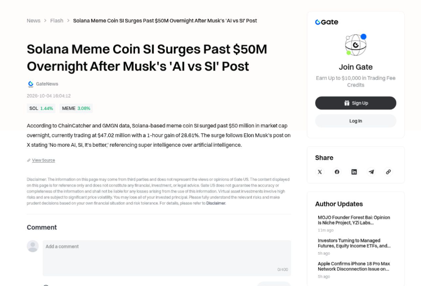 hwangmikedegen's tweet photo. $SI: WHEN THE SUPER INTELLIGENCE META MEETS TOKENIZED SPACEX

I found a new BSC launch that is more interesting than the name first suggests

$SI is called SpaceX Inu

At the surface level, the meme is simple:

SpaceX

Shiba Inu

Elon Musk

But the real setup has three connected layers

THE SOURCE OF THE NARRATIVE

The immediate catalyst came after Elon Musk posted:

“No more AI
SI
It’s better”
The market interpreted SI as Super Intelligence, sending the existing Solana $SI narrative above a $50M market cap and making the ticker recognizable across several chains
SpaceX Inu launched into that attention cycle

Its ticker is also $SI, but instead of copying the Super Intelligence story directly, it combines the ticker with Musk’s most recognizable company and the classic Inu format

That creates an easy meme:

Super Intelligence is the trend

SpaceX is the brand association

The Inu is the character

No complicated explanation is required

THE DIFFERENCE: $SI TRADES AGAINST TOKENIZED SPACEX

This is the most important part of the thesis

The primary market is not $SI/USDT or $SI/WBNB

It is $SI/$SPCXB

$SPCXB is the bStocks tokenized asset providing economic exposure to SpaceX on BNB Chain

https://t.co/64se1o6hOs currently shows approximately $84.58M in total asset value, a $159 NAV and more than 273K holders connected to $SPCXB

This means every trade visually connects the meme to an actual tokenized SpaceX market

The meme is not only talking about SpaceX

Its liquidity is paired directly with the SpaceX-linked asset

That places $SI inside the emerging stock-paired meme category:

A cultural token on one side

A tokenized real-world asset on the other

Flap had already added $SPCXB to its Stocks Vault ecosystem before this launch, allowing new tokens to use it as a dividend or pairing asset

THE HOLDER REWARD LAYER

The ClaimOne dashboard connected to this contract displayed approximately $12.4K in token rewards for holders during my research

The displayed value will continue changing with trading activity

This matters because volume is not only speculation around the chart

It can also feed a visible reward narrative for the community

Still, dashboard figures should be treated as platform-reported data rather than an independently audited revenue statement

EARLY MARKET RESPONSE

At the time of research, the main PancakeSwap pool showed:

Around $1.9M market cap

Approximately $170K liquidity

Roughly $7.1M trading volume

More than 52K transactions

Around 5,761 traders

Approximately 4,176 holders

The pair reached these numbers within its first few hours, although the chart had already experienced a sharp intraday correction

That combination tells us two things:

The narrative achieved rapid discovery

The trade is already extremely volatile

This is no longer a quiet launch with no competition

WHO HAS COVERED IT

@bitecong published one of the earliest AI Signal posts and described $SI as the second space-themed BSC launch of the session

A follow-up from the same account reported an 11.3x peak shortly after the original signal

@Mikocrypto11 connected the launch directly to Musk’s “No more AI / SI / It’s better” post and covered the token near a reported $2.67M market cap

@qiyumeme publicly shared the contract and said an early position around $30K had already been sold too soon

@CoinWingsCN reported that six smart-money wallets bought approximately $5.28K worth of $SI around a $1.44M market cap

These posts are useful as proof of distribution and early market discovery

They are not endorsements from Elon Musk, SpaceX, Binance or the issuer of $SPCXB

WHAT IS ACTUALLY NEW

Most Elon memes depend entirely on a screenshot and a dog image

$SI adds a structural layer:

It uses the newly recognizable SI ticker

It connects SI with SpaceX and the Inu meme

It trades directly against tokenized SpaceX exposure

It has a visible holder reward dashboard

It launched while both the SI and tokenized stock narratives were already active

That gives the community several directions for future content instead of one isolated post

Every new SpaceX development can revive the meme

Every new SI or Super Intelligence headline can revive the ticker

Every expansion of tokenized stocks on BNB Chain can revive the pairing thesis

MY VIEW

The strongest part of $SI is not the name alone

It is the alignment between the meme and its trading pair

SpaceX Inu paired with tokenized SpaceX is cleaner than a random meme paired against a stablecoin

The narrative and liquidity structure are telling the same story

The next stage depends on whether:

Holder growth continues after the first correction

Liquidity remains deep enough for larger traders

The reward dashboard keeps expanding

The community develops an identity beyond reposting Elon

THE RISKS

$SI is not SpaceX equity

Holding $SI gives no ownership, voting rights or redemption rights in SpaceX

$SI is also not officially connected to Elon Musk, SpaceX or the Super Intelligence policy narrative

Only $SPCXB represents the separate tokenized-stock product inside the pair

The contract is extremely new and already experienced violent price swings

DEX Screener showed no GoPlus issue at the time checked, but Quick Intel displayed one warning and automated audits are not guarantees of safety

The thesis is therefore simple:

This is not a SpaceX investment

It is a narrative bet on the intersection of SI, Musk culture, Inu memes and tokenized stocks

If those four themes continue attracting attention together, SpaceX Inu has one of the clearest BSC memes for expressing that trade

Contract:

0xd1cab9922357fc7ae7a9861b29191b84bdb47777

Elon catalyst:
https://t.co/JD6Skj5K2z

Early signal:
https://t.co/TmrPz0KloA

Early update:
https://t.co/HuHqDR8XHC

Narrative coverage:
https://t.co/RM3V1aAXF2

Smart-money coverage:
https://t.co/RX4B7HI4M7

Reward dashboard:
https://t.co/2WZvZ2LL1m

Chart:
https://t.co/qmPtKYOfpj

More early narratives:
https://t.co/UaXESIZsUx

DYOR