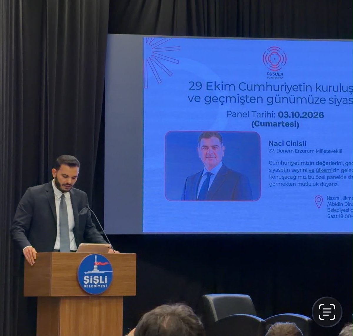 PusulaPlatformu's tweet photo. Pusula Platformu’nun ilk panelini geride bıraktık. 🇹🇷

Geçmişten bugüne Cumhuriyet ve siyaset üzerine konuştuk, düşündük ve fikirlerimizi paylaştık.

Konuğumuz @NaciCinisli ve katılan herkese teşekkür ederiz.

Bu daha başlangıç… 🧭 #PusulaPlatformu #Cumhuriyet https://t.co/sTSLEiQwqj