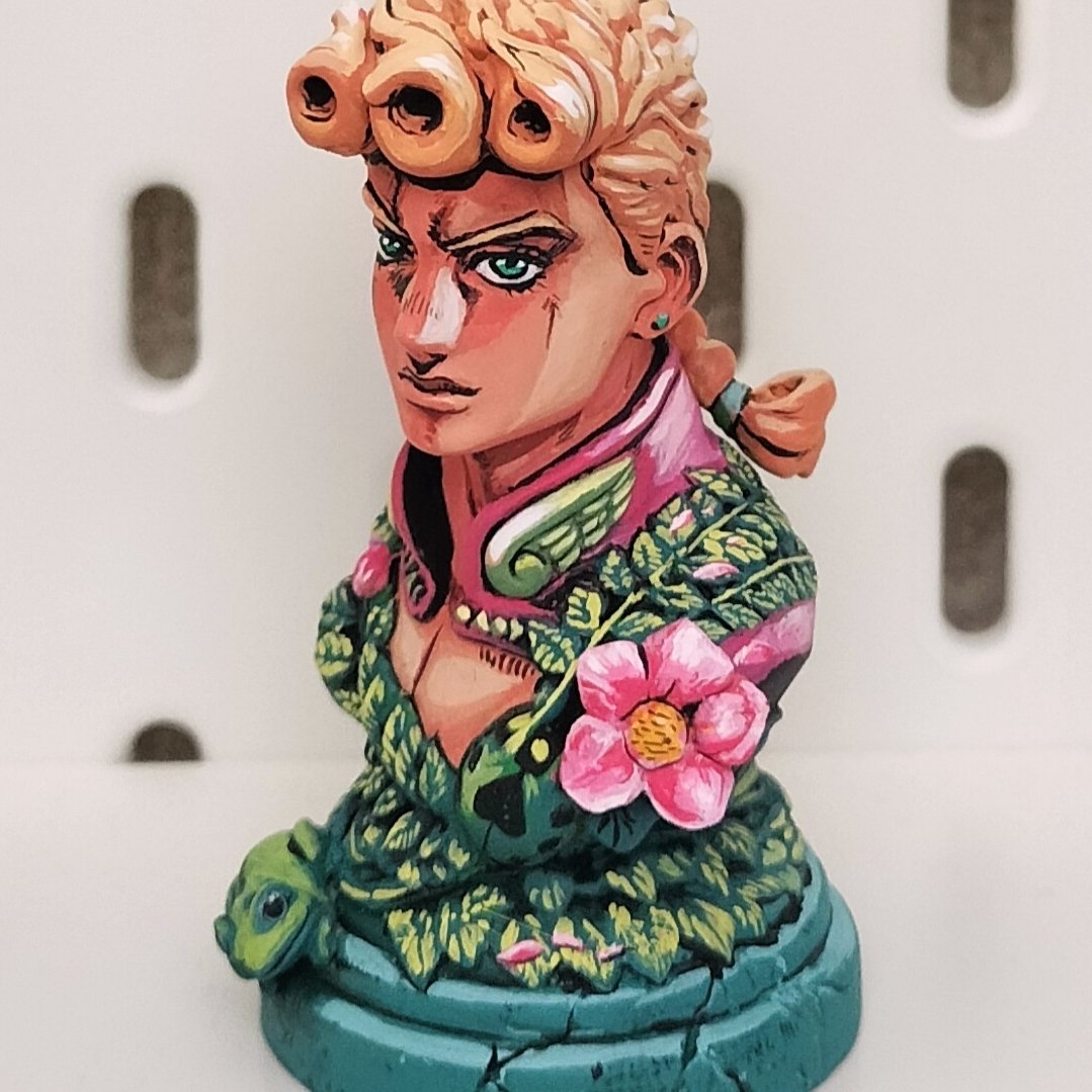 hone_saburo's tweet photo. 20年前のジョルノフィギュアをリペイントしましたッ!
#jojo #ジョジョの奇妙な冒険 #repaint #リペイント #フィギュア
before after https://t.co/xIhChDpQds