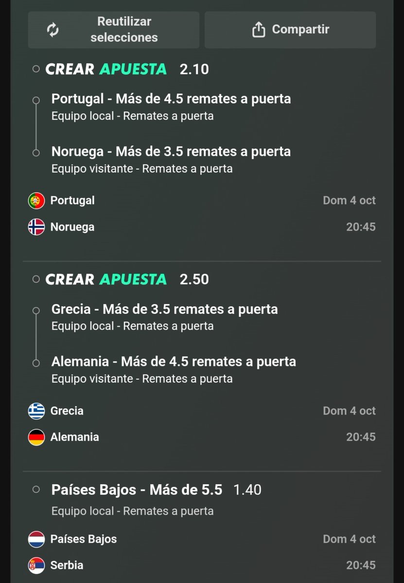 MambaBetss's tweet photo. Hoy tenemos jaleo en la nations y por ello vamos al lio👇🏻

➡️ Aumento 25% Cuota 6
➡️ Funbet Cuota 7 de taps

Cuando salgan alineaciones dejare algunas pedradas mas por el canal, link primer comentario👇🏻 https://t.co/WLxEqLITsz