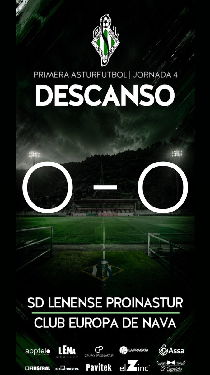 sdlenense's tweet photo. โธ๏ธ ๐๐๐ฆ๐๐๐ก๐ฆ๐ข | ๐#PrimeraAsturfutbol
๐ฉ #LenenseProinastur 0๏ธโฃ
โฌ๏ธ @EuropaNava 0๏ธโฃ
๐ณ๐ฌ #Verdiblancos
๐ซ #SinExcusas
๐ด๐ป#SiemprePepeMesa https://t.co/4VgoIbUOzX