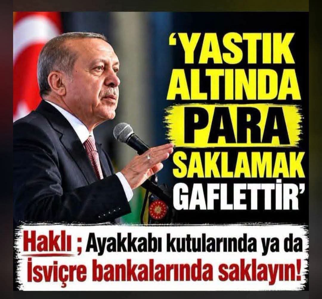 08tomris's tweet photo. "VATANDAŞIN YASTIK ALTINDAKİ PARASINI EKONOMİYE KAZANDIRALIM" DİYE NİYE BAS BAS BAĞIRDIKLARINI ANLADINIZ MI?
Keşke anlayabilseniz.

Hangi ayet?? https://t.co/ggjwusnUWH