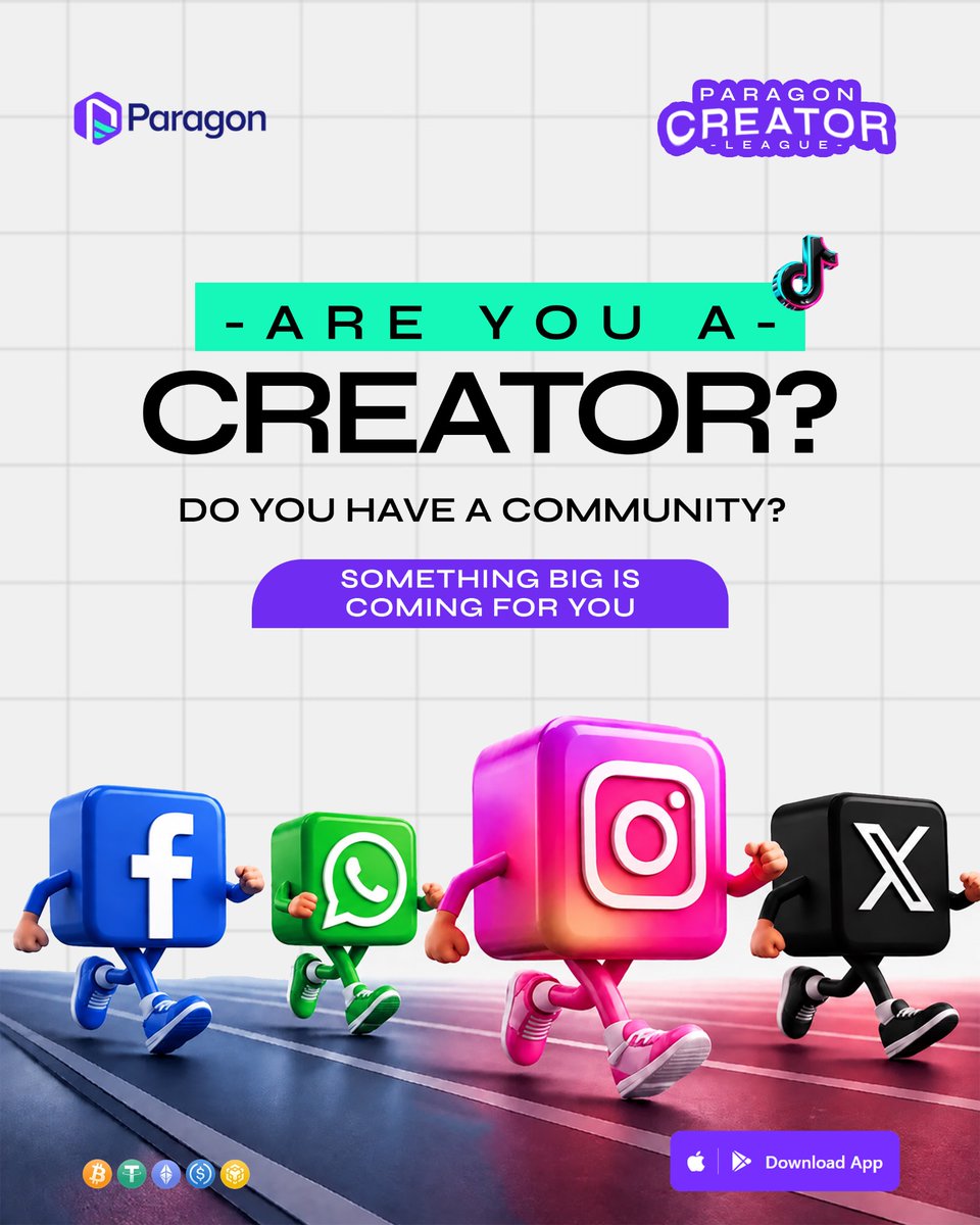 getparagonapp's tweet photo. Creators, this one’s for you 👀🔥

Do you have a community that actually listens?

Are you a creator ? 

Then you might want to keep your eyes on Paragon.

Something big is coming for creators, and you don’t want to be the person hearing about it after everyone else has jumped in. 👀

Whether your community is on TikTok, Instagram, X, Facebook or WhatsApp, this could be your time to step up.

Got a community?

Think you’ve got what it takes?

Stay close. 🟣

Paragon Creator League is coming. 🚀