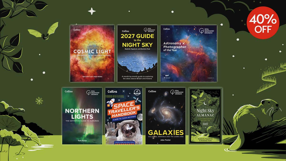CollinsAstro's tweet photo. #DidYouKnow we’re offering 40% off astronomy books during #CollinsAstronomyWeek? 🏷️

Use code ASTRONOMYWEEK2026 to receive a discount on our fantastic collection of astronomy books.

https://t.co/Qoxoz6UYkx

Offer ends 10th October!

@WorldSpaceWeek #Discount https://t.co/MzfZZP0k46
