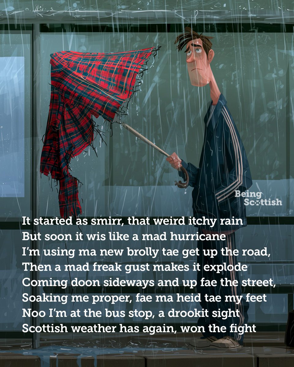 BeingScots's tweet photo. The never-ending battle ☔️🏴󠁧󠁢󠁳󠁣󠁴󠁿 https://t.co/Uwj9jDSWdi