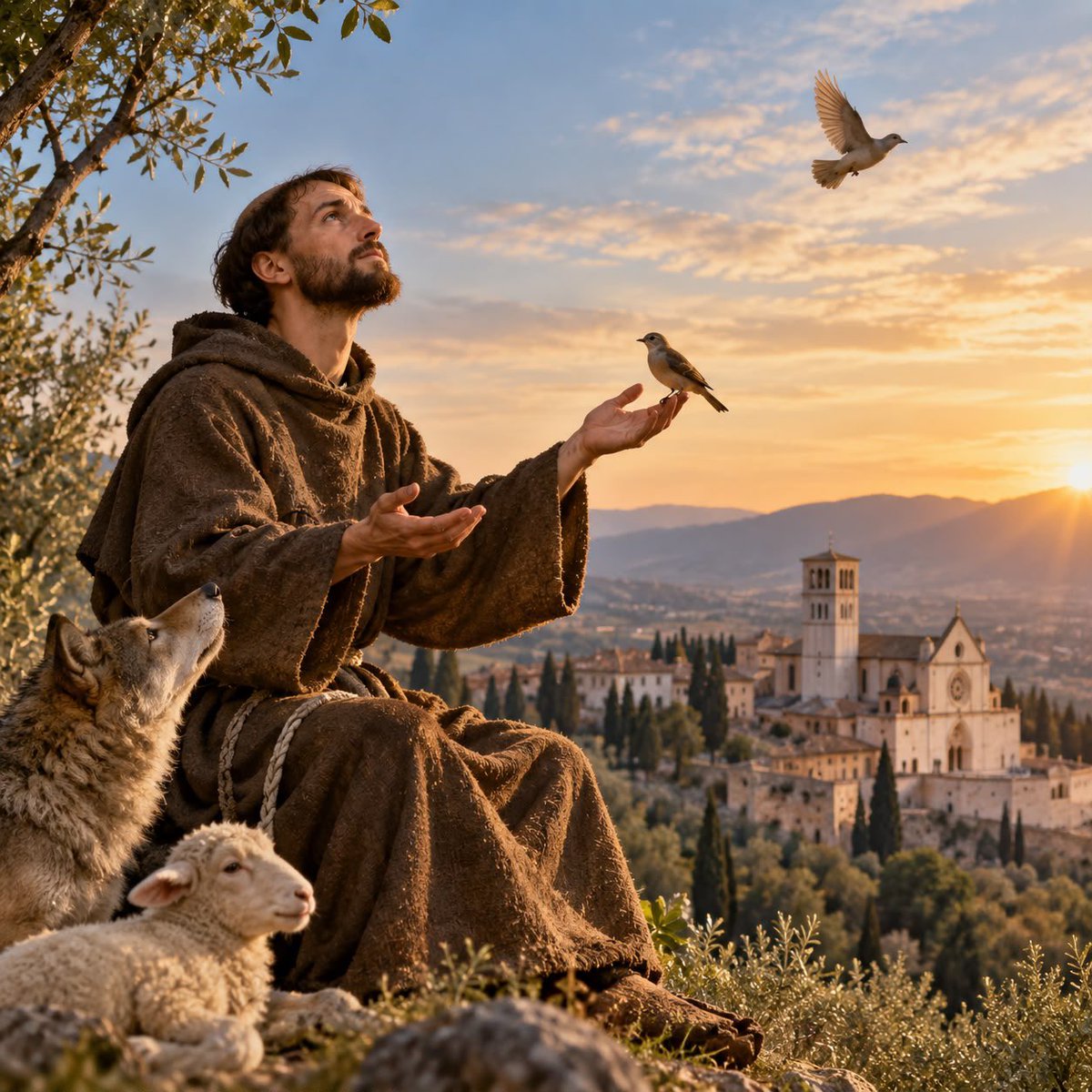 news_vaticano's tweet photo. Hoy, domingo 4 de octubre, la Iglesia celebra la fiesta de San Francisco de Asís, patrón de Italia, en un año especialmente significativo: se cumplen 800 años de su muerte, ocurrida en 1226.

Nacido en Asís hacia 1181-1182, Francisco abandonó una vida acomodada para seguir radicalmente a Cristo en la pobreza y la sencillez. Fundador de la familia franciscana, quiso vivir el Evangelio sin reservas, sirviendo a los pobres, buscando la paz y reconociendo en toda la creación la obra de Dios. En 1224 recibió los estigmas de Cristo y murió en la Porciúncula la tarde del 3 de octubre de 1226.

Precisamente en este VIII centenario, Italia recupera el 4 de octubre como fiesta nacional en honor de San Francisco, por primera vez desde 1977, reconociendo también desde el ámbito civil el extraordinario legado de su patrón.

Ocho siglos después, el «Poverello de Asís» sigue siendo uno de los santos más queridos y universales de la Iglesia y un testimonio luminoso de que la verdadera riqueza se encuentra en seguir a Cristo.

San Francisco de Asís, ruega por nosotros.