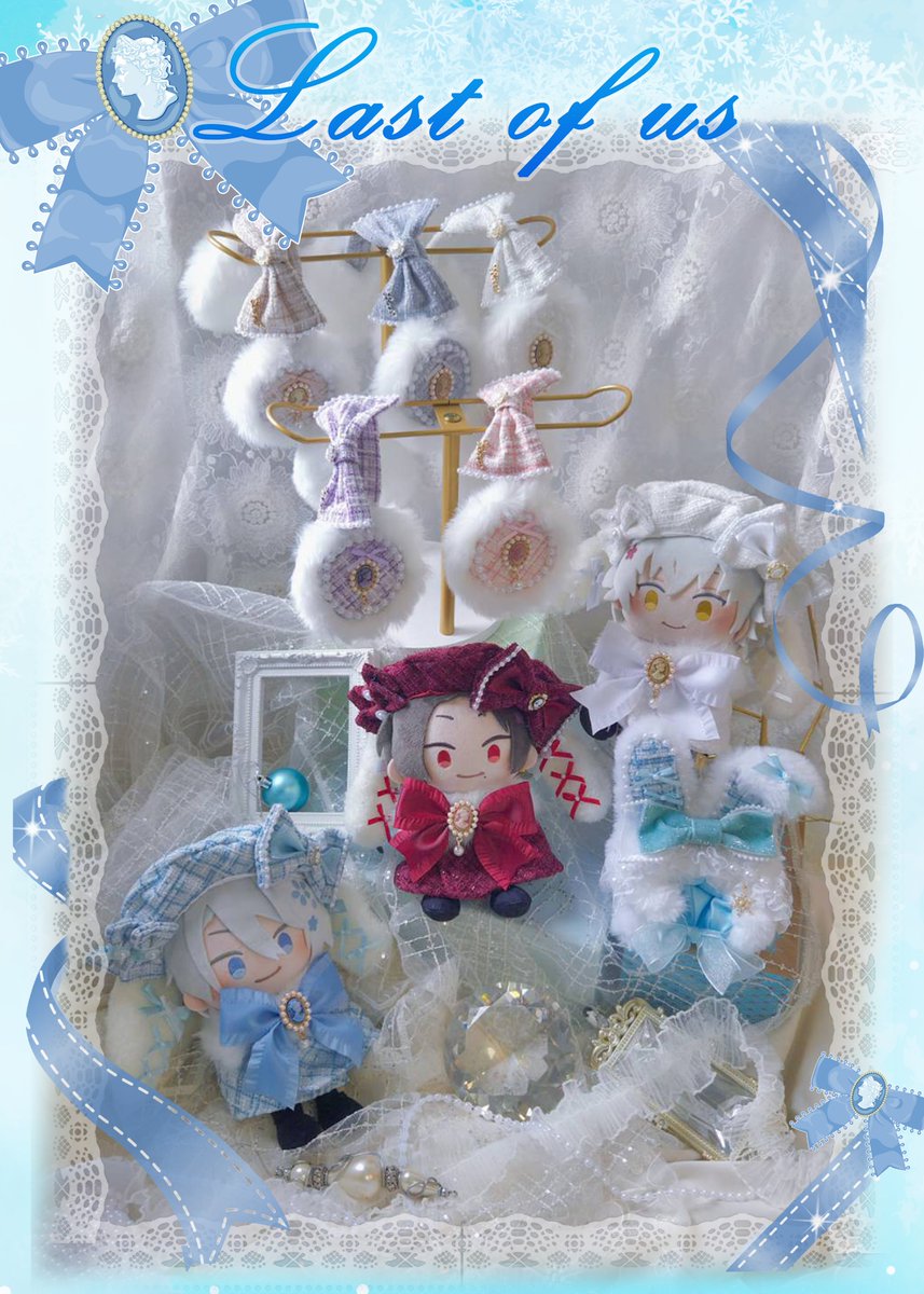 gingareina's tweet photo. 【RP嬉しいです♡】

10/11　西2 タ37ab 閃華お品書き ❄️🐇
16～20cmぬい服/11～13cmぬい服

❄️カメオ＆ツイードシリーズ❄️
ツイードにカメオ、パール、ふわふわファーを合わせた冬のおでかけにぴったりな「ゆきうさ」シリーズ❄️

あたたかみのあるツイードに、きらりと輝くパーツを添えて、ちょっぴりクラシカルで上品に。
かわいらしさの中に大人っぽさもあるので、おでかけの日にも、特別な日にもぴったりのお洋服です💙