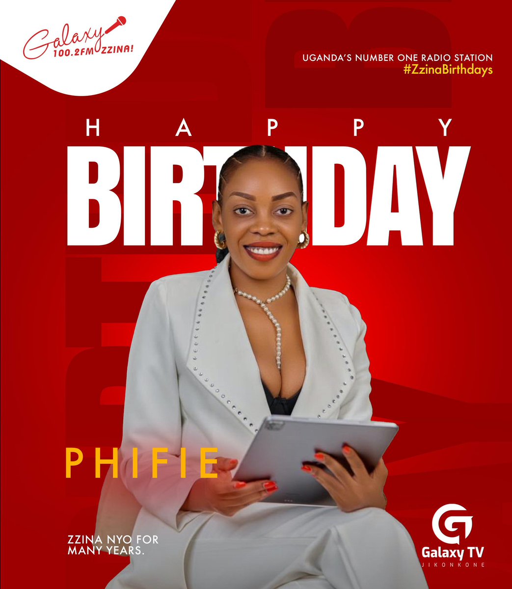 GalaxyFMUg's tweet photo. Make way for our Graphics Designer @phifielov! Happiest Birthday, many more years of being creative 👌

#ZzinaBirthdays https://t.co/ddD6yXmTy3