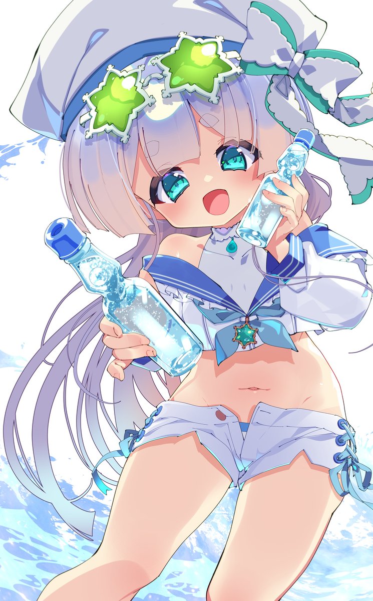 sei1go's tweet photo. ハツユキソウ×ラムネ×セーラー🌊
「団長さんのほっぺに～～～・・・えいっ🧊」

#花騎士
#フラワーナイトガールイラスト https://t.co/zul6GwZXIy