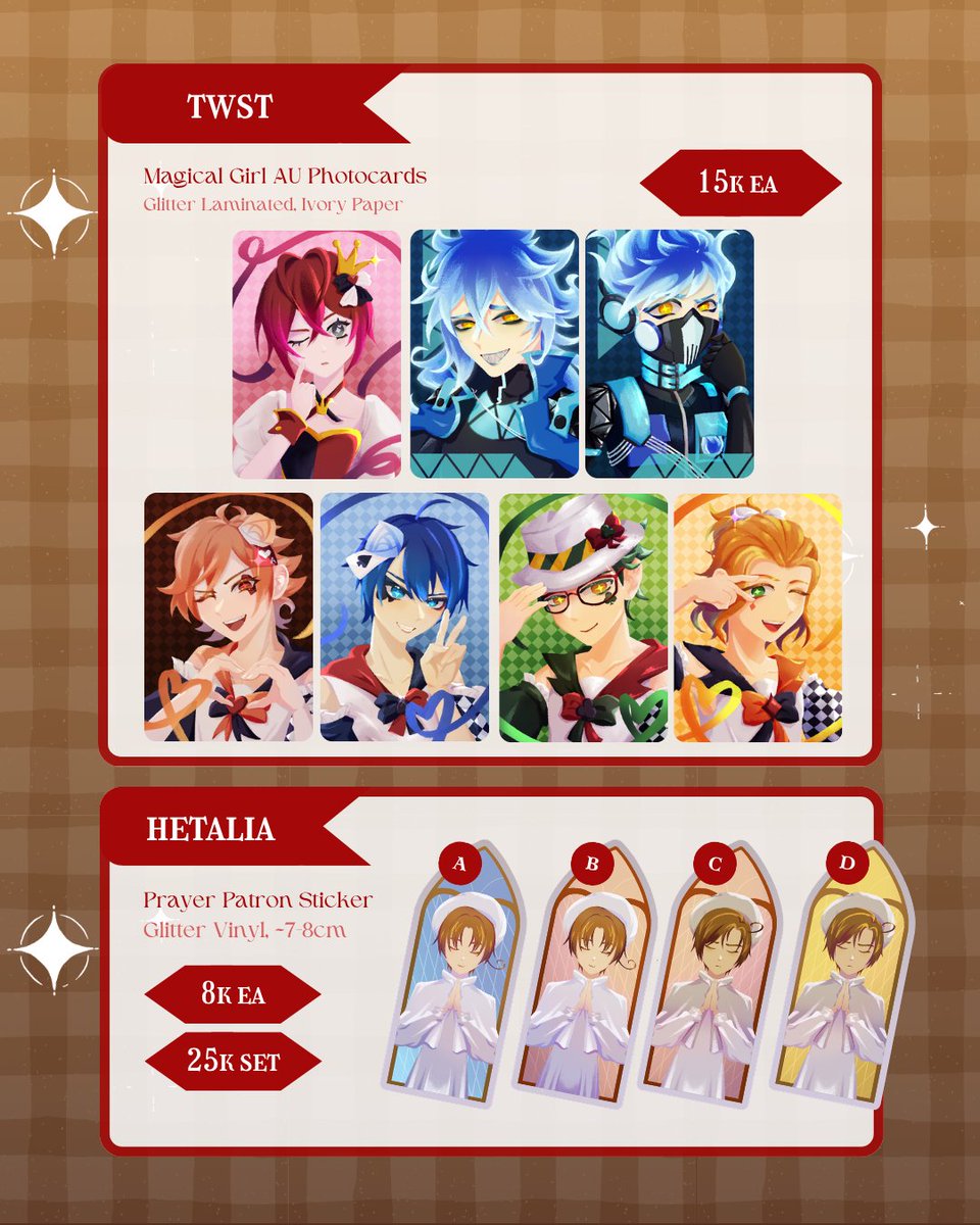 hotkolaa's tweet photo. [♡+↻ appreciated]

My #cf23 PO is open !

📍 Y-13 Day 1 &amp; 2

🗓 Closing 12 Oct!

🎭 
IDV / Identity V
TWST / Twisted Wonderland
Hetalia / HWS 
Death Note

🛒+💌 Form ↓↓

[1/2]

#comifuro23 #comifuro23catalogue https://t.co/jRBEJjz8K3
