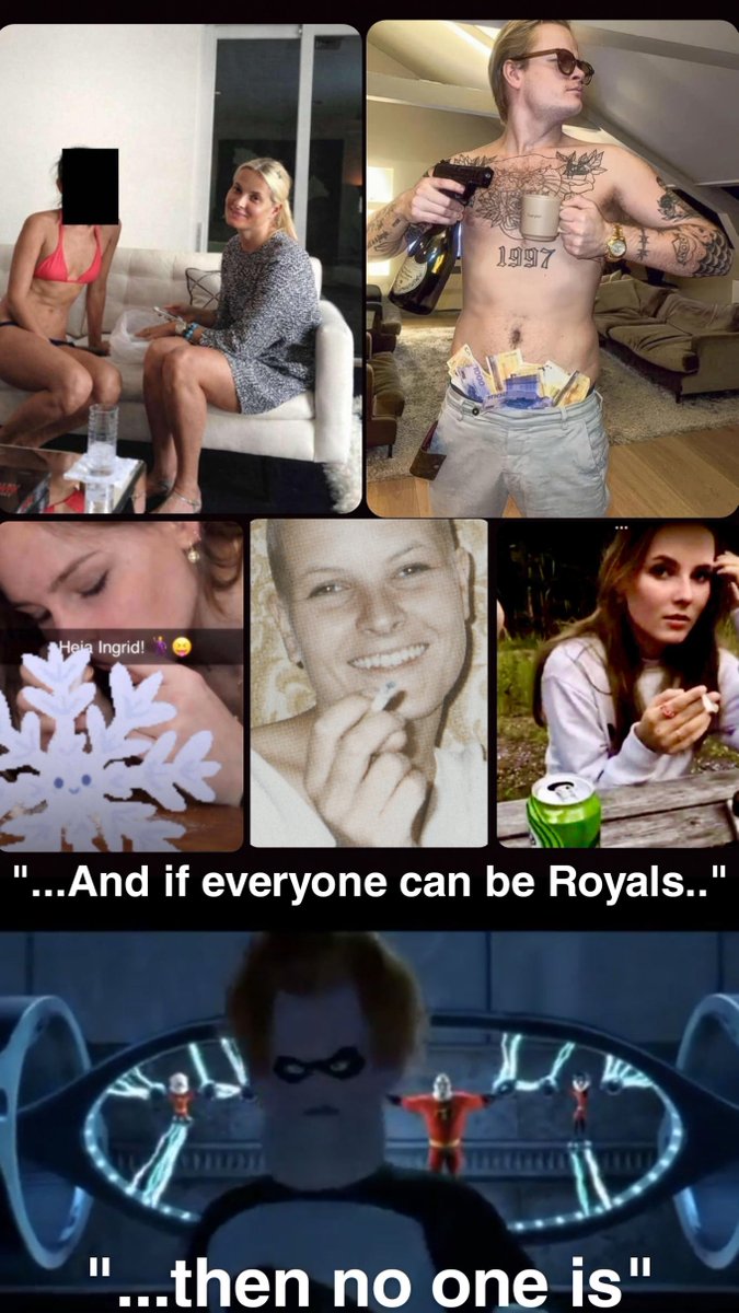 KevinFladnander's tweet photo. Ikke fall for dette! Kom snarere enn ventet. Men, har advart om dette siden Kongens død, og det ble tydelig hvem som står igjen i den nye kjernen av kongefamilien.

Disse er ikke Kongelige.

Men Bytte istedenfor Styrte har alltid vært et alternativ. Eidsvoll-mennene valget konge og det kan vi og.

Monarkiet er vår kulturarv og del av vår tradisjonelle, nasjonale identitet. Ikke la oss forkaste enda noe som gjør Norge Norskt. Pga en gjeng pill råtne epler..