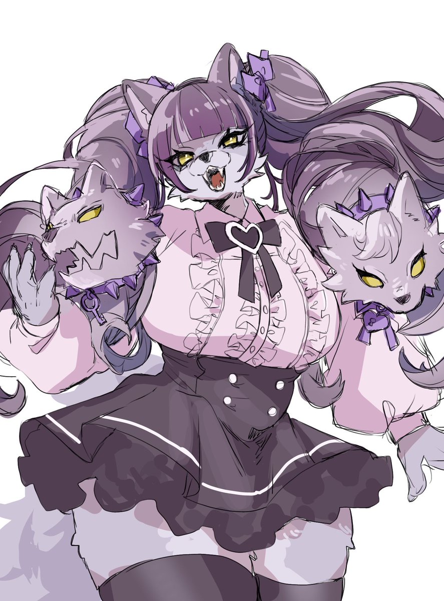 Danchuidentity's tweet photo. 地雷系ケルベロス
#メスケモ
#OC https://t.co/k3RWjeVFVc