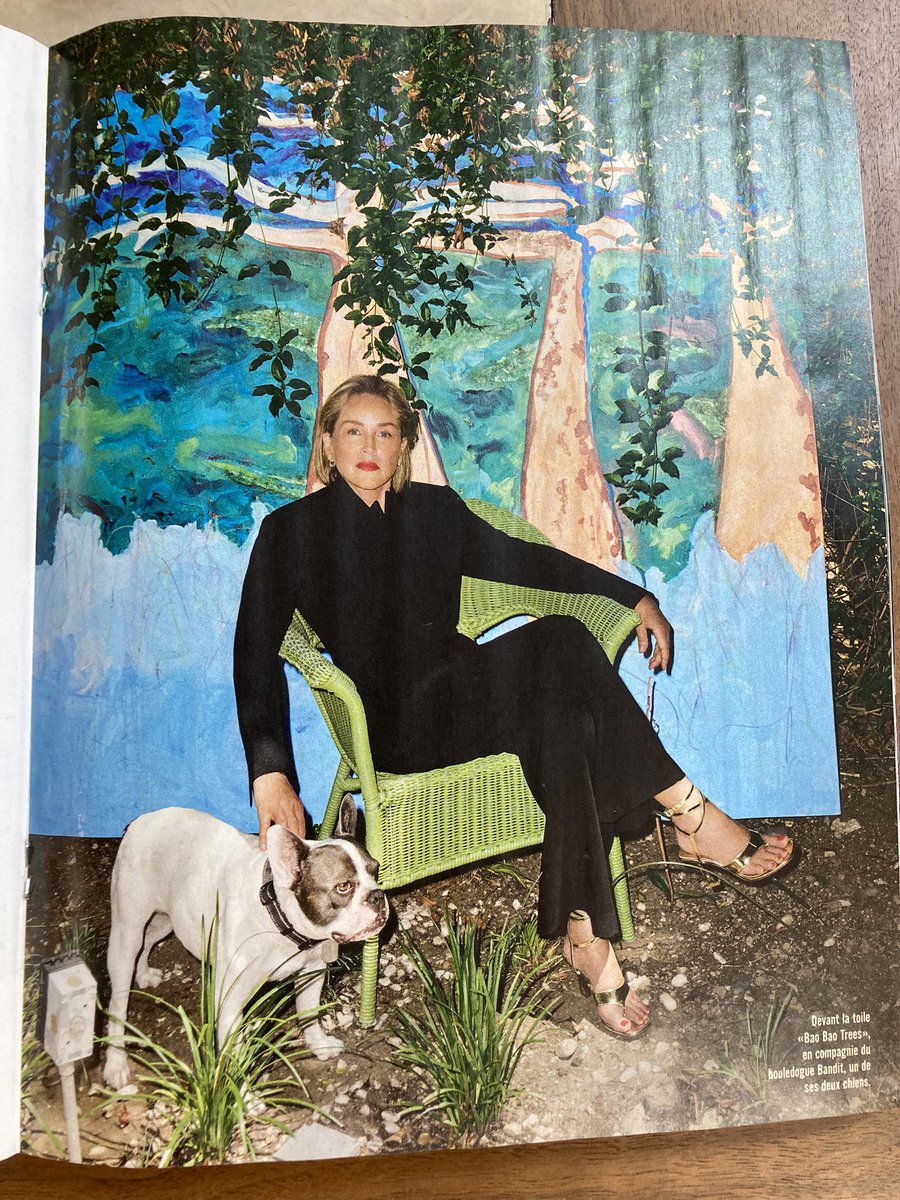 fferaerts's tweet photo. @mariclairbol @RuizVelvet92 @DeriveryLiliane @Catheri76947001 @FFranouche @SetbouneD Sharon Stone et son bouledogue « Bandit » pour toi Claire 🥰
Belle journée Claire,Virginia,Liliane,Catherine,
Denis,Franouche 😘
#SharonStone dans #ParisMatch https://t.co/GBzqmdqvpp