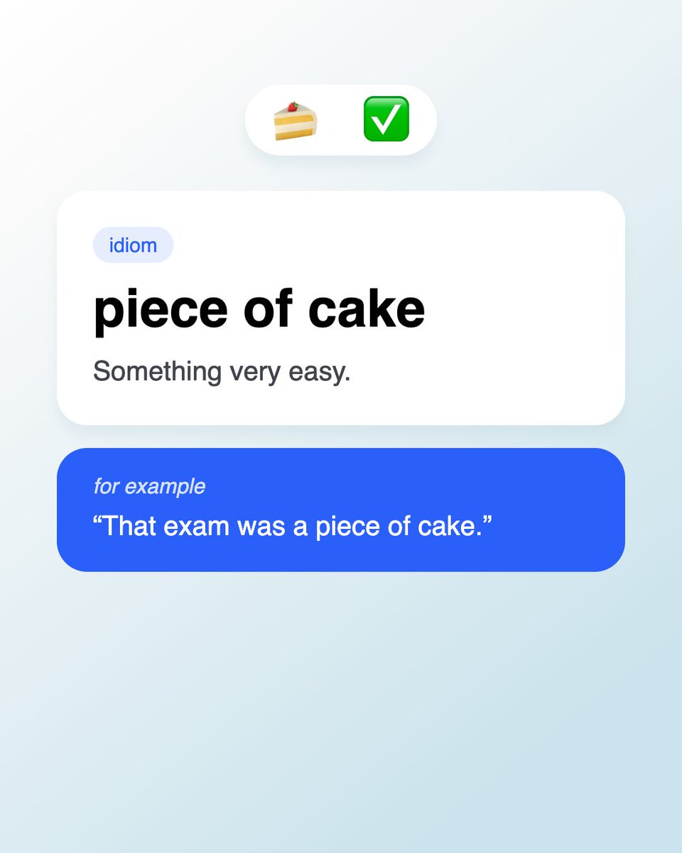 Loora_AI's tweet photo. No actual cake involved. Guess the idiom before you swipe. https://t.co/RuSdKdZj9G