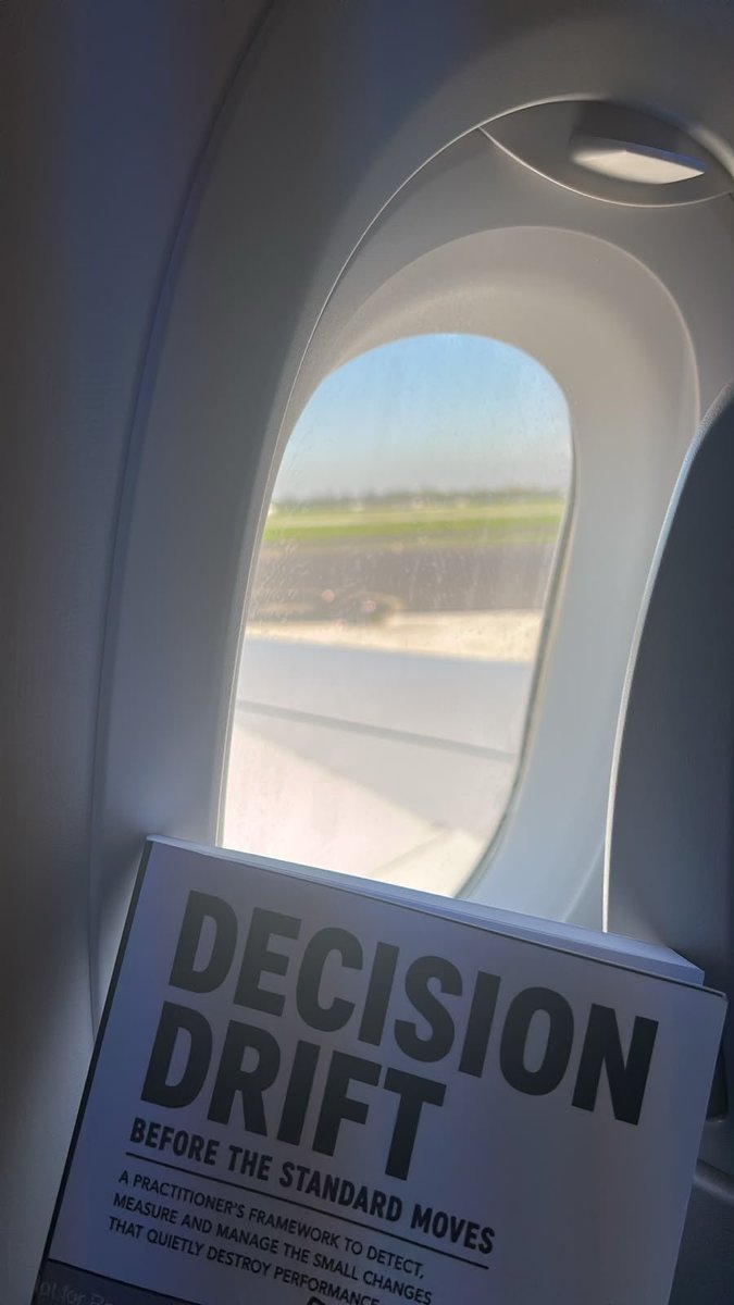 ThomasHDrift's tweet photo. Decision Drift is travelling.

Different countries. Different industries. Different pressure.

But the same pattern:

The consequence comes last.
The standard moves first.

Before the Standard Moves is now on the road.

Let’s see where Decision Drift goes next. https://t.co/pSIsSPsutS