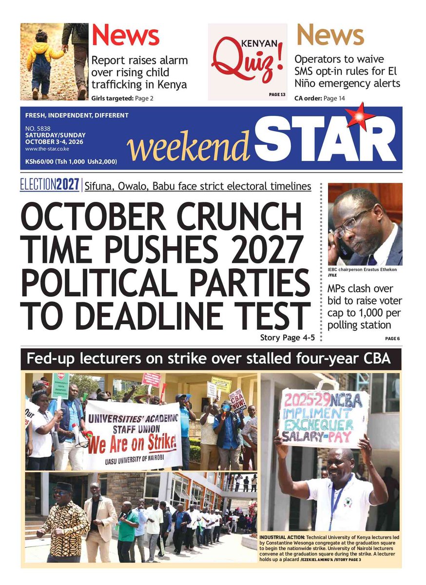 nyanducha's tweet photo. Today's newspaper headlines.
Sunday, 4th October 2026
Contact #Victorock #Kenya on 0706357055 or info@victorockkenya.com for #Ubibot soil, temperature & humidity IoT #sensors, #Sophos firewalls, #Cisco #Meraki firewalls & switches
#ePaper #Gazeti #Sunday #Uhuru #Jahenda #Siasa https://t.co/Us4XYUIIqZ