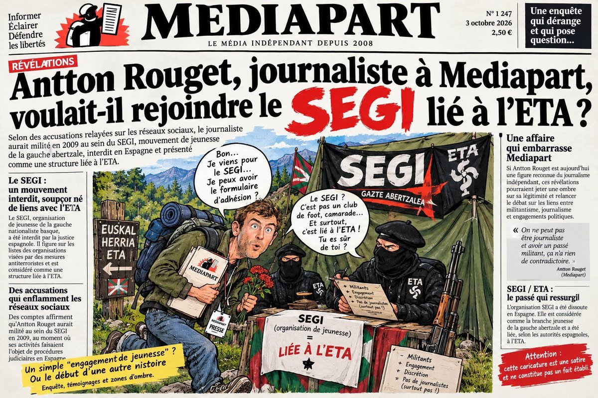 RadioRomaX's tweet photo. 🔴 @Mediapart nous promettait un feuilleton brûlant sur Bardella…  

Résultat : on a surtout découvert qu’Antton Rouget était proche d’un mouvement classé TERRORISTE.  

Quand le chasseur a plus de casier que la proie, ça s’appelle du journalisme d’investigation version retour de bâton. 

Vivement le prochain épisode 😂