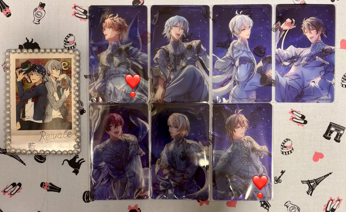 Ai__chocolat's tweet photo. アイドリッシュセブン アイナナ ファミ通 クリアカード クリカ 交換 譲渡

譲　三月 環 壮五 龍之介 トウマ 巳波 虎於
求　百 千or定価+送料

百と千同数のみ、❣️含む方優先
譲渡は❣️含む場合のみ

郵送or神奈川手渡し
litlink必読/RT,いいね不要 https://t.co/QMBdxc9Z4N