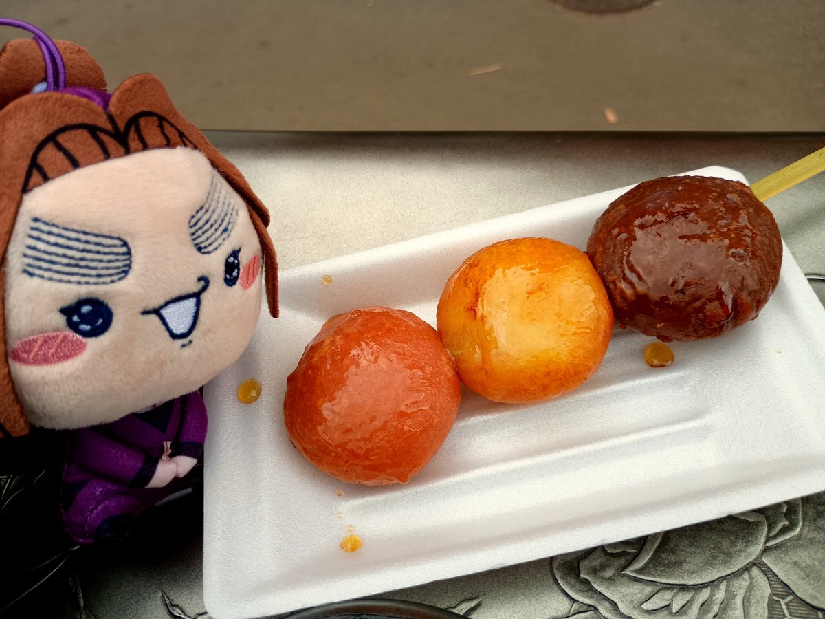 Mulbehanken's tweet photo. しゅうかくさいの🍠タルトと３色🥔餅と…鴨🦆！！！#rkrnぬい撮り部 https://t.co/jsp81Ldkjv