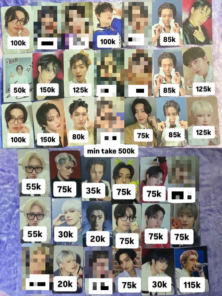 HARAMSHlNN's tweet photo. Wts lfb pc ateez mostly mingi

First claim first serve (fcfs)
Jkt, ina (shipping manual only)
Take all? Nego

#pasarateez #ตลาดนัดateez want to sell 에이티즈 포카 양도
Seonghwa Hongjoong Yunho Yeosang San Wooyoung Jongho https://t.co/cYFCXaDCZN