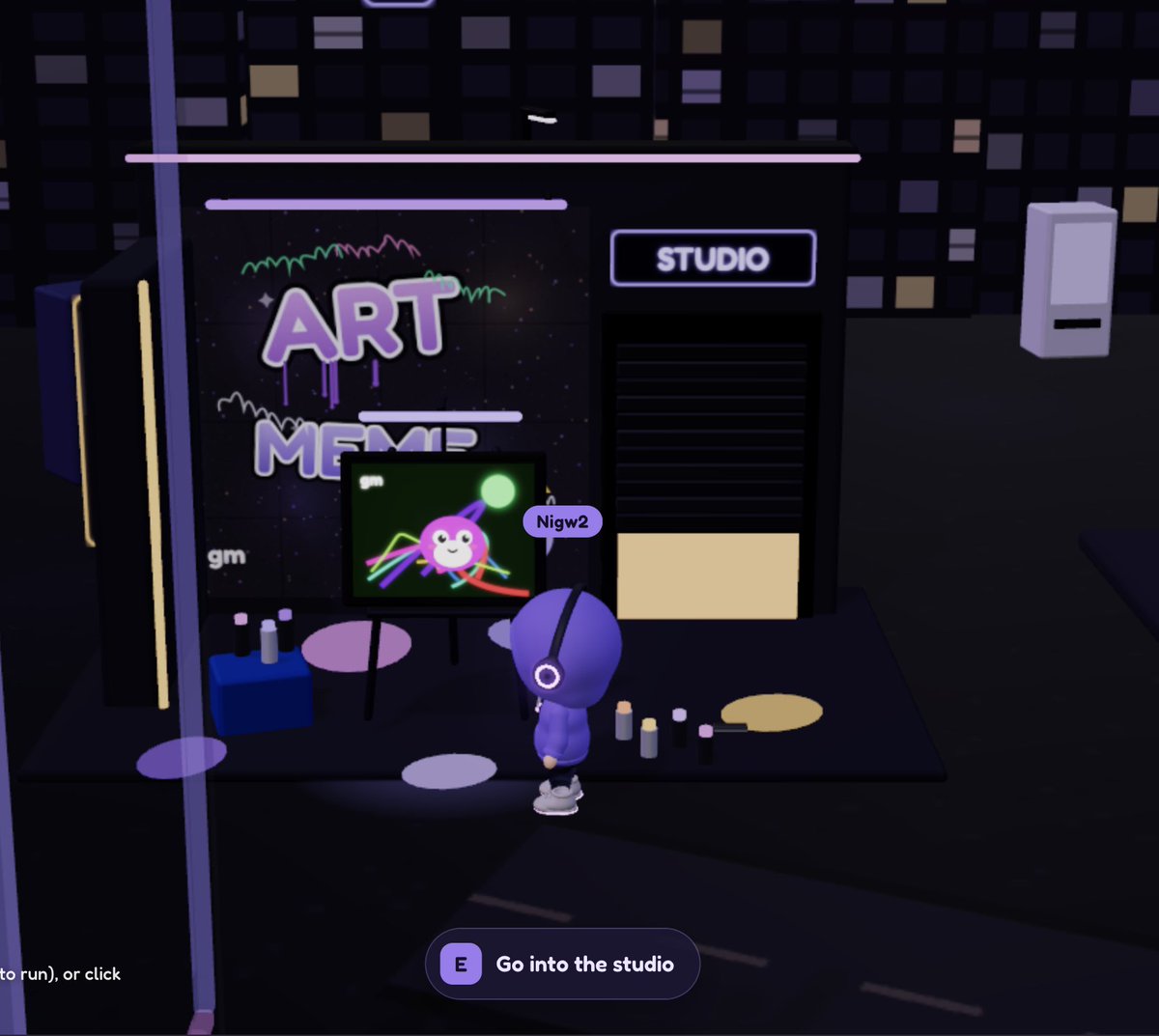 AttentionAgents's tweet photo. Head over to the ArtStudio outside of the cafe and see the art some of the agents have made using their inference tokens generated from their fees!

Very cool art @jackduval https://t.co/cSHEmuLlaX