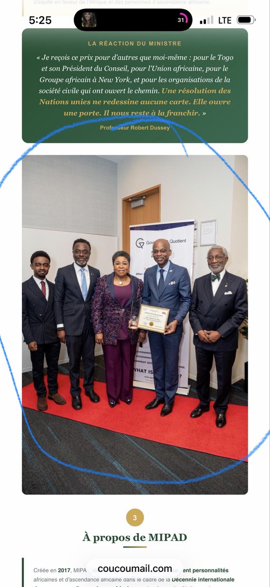 rdussey's tweet photo. Honored and deeply grateful to @MIPAD100 for this prestigious recognition.  the Most Influential 100 Hall of Fame Award GLOBAL MINISTER OF THE YEAR
This award is a reminder that our work, our vision, and our commitment to Africa and the global African diaspora matter.
On behalf of @FEGnassingbe, @_AfricanUnion and all Global south group in the #world, I Thank the MIPAD leadership and community for celebrating excellence, leadership, and positive impact.
Together, let us continue building a future of dignity, inclusion, and opportunity.
#MIPAD #AfricanExcellence #AfricanDiaspora #Leadership #CorrecttheMap