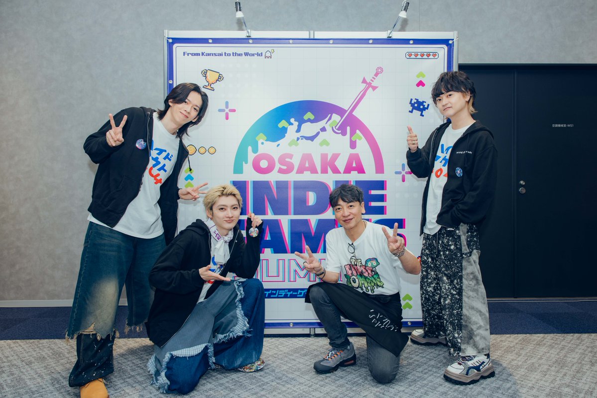OSAKA_IGS's tweet photo. 🎮OSAKA INDIE GAMES SUMMIT2026レポ
【STAGE】ハイドアウト404 Vol.8

超特急のリョウガさん、ユーキさん、DISH//の橘柊生さんが出演。
一部では「MONOWAVE」「Super Froppings」
二部では「Jelly Troops」「ロケットペンギン」をプレイ
大いに盛り上がりました！
#OIGS2026 https://t.co/qRY7EQlO91