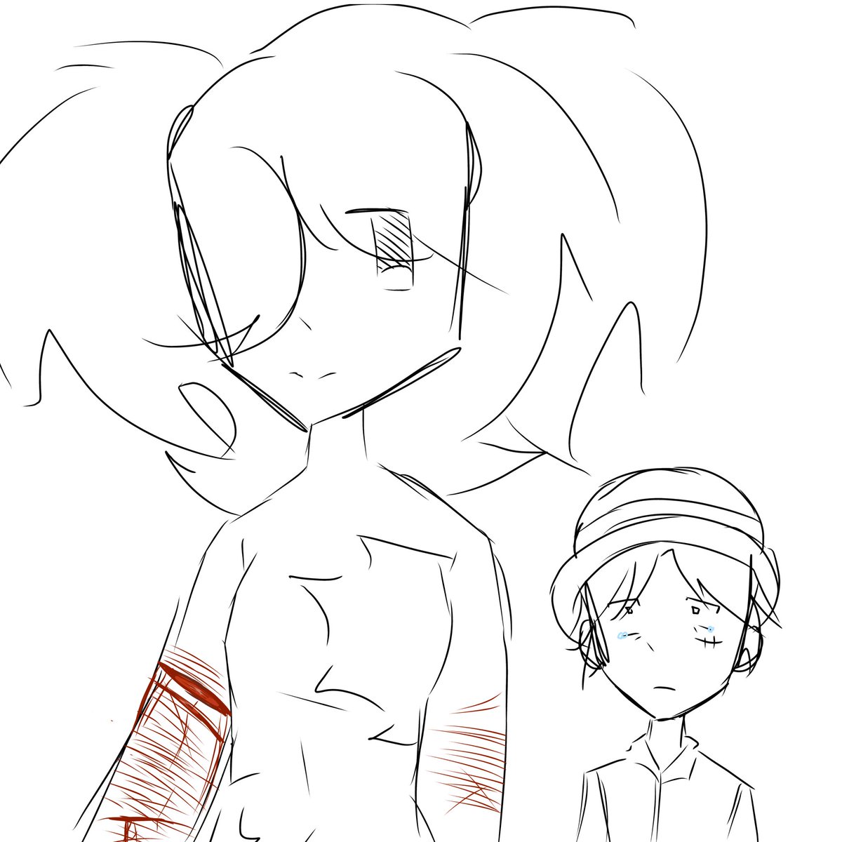 sl33py_al3x2002's tweet photo. One piece oc art !!:3

Luffy acting like hes the one bleeding lmao 

#sh #shtwt #shart #onepiece https://t.co/jRIpDYbWCS