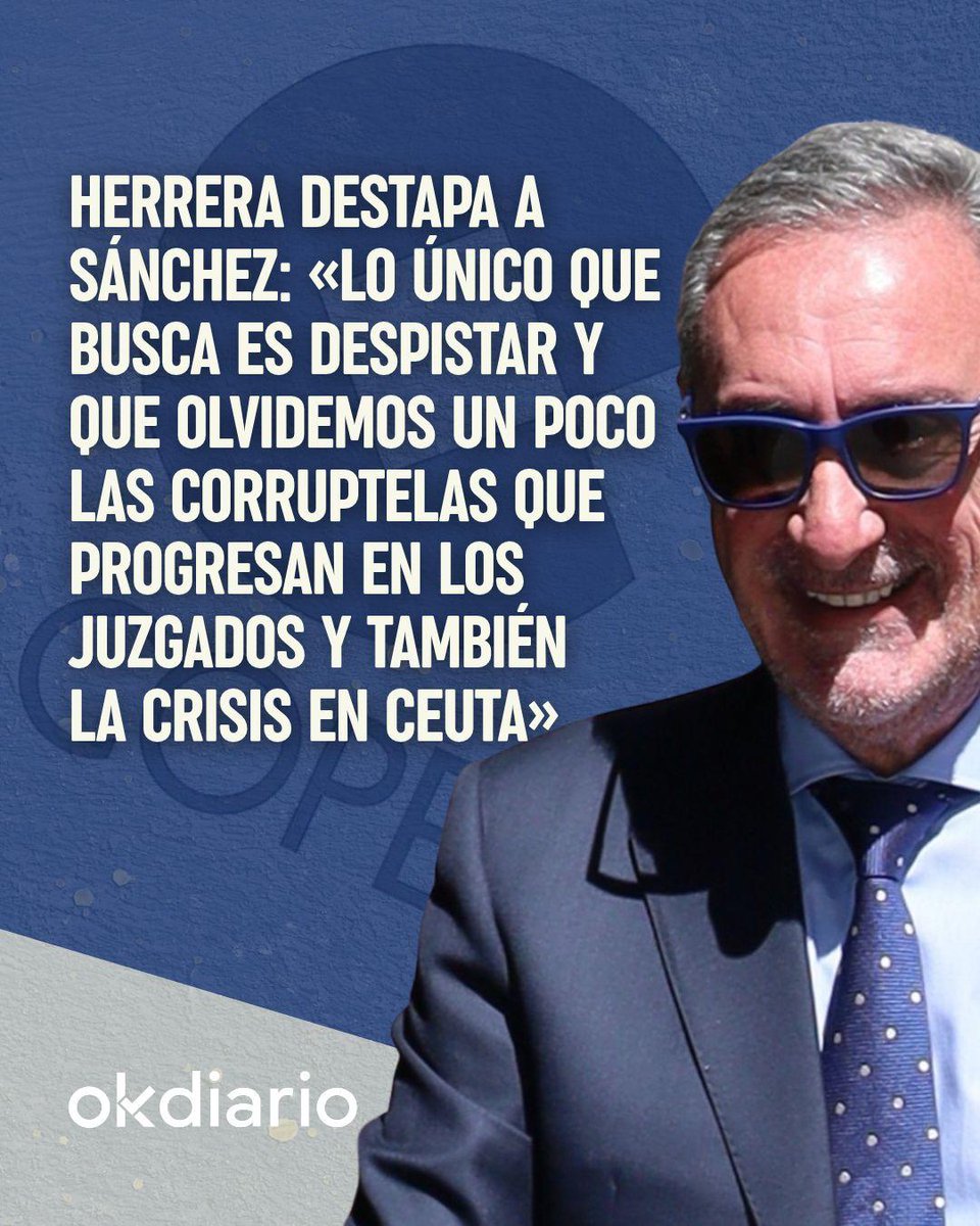 okdiario's tweet photo. 🎙️ «Lo único que busca es despistar».

🔗 https://t.co/GovUxm23Zc https://t.co/46xnQDYhTM