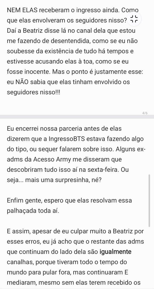 avisodegolpe's tweet photo. ☝🏻 pessoal, vou explicar detalhadamente o que aconteceu com a Acesso Army e IngressoBTS, pq ontem eu e minhas adms estavam todas nervosas e só discutimos aqui na TL sem pensar muito. leiam com atenção: https://t.co/GZdCq0fxF4