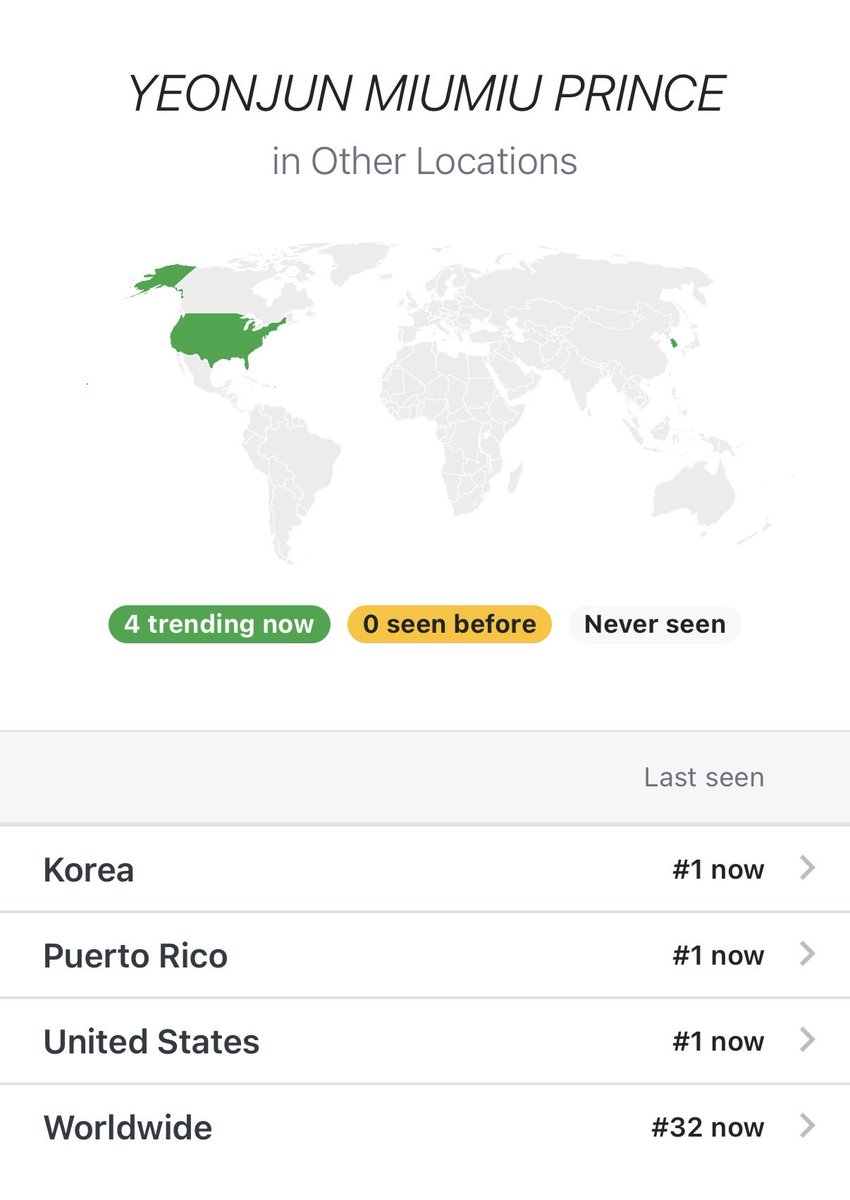 913records's tweet photo. Yeonjun started trending at #32 WORLDWIDE and #1 in 3 countries before the start of Miu Miu Paris Fashion Week SS27 Show!

#1 Korea
#1 United States
#1 Puerto Rico

YEONJUN MIUMIU PRINCE
#YEONJUNxMiuMiu #YEONJUN
#MiuMiuSS27 @MIUMIUofficial https://t.co/kJfIvqXzdr