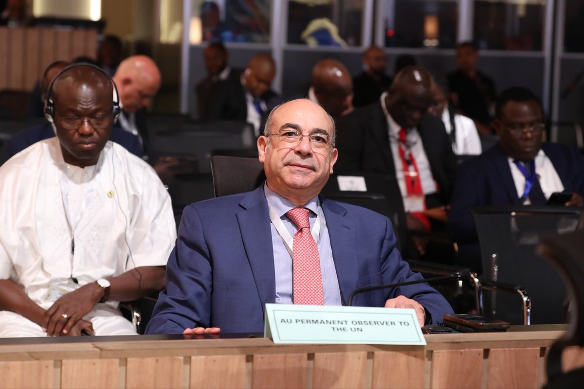 AfricanUnionUN's tweet photo. Ambassador Mohamed Fathi Edrees, Permanent Observer of the @_AfricanUnion to the @UN, is participating at the Eighth (8th) Mid-Year Coordination Meeting (#MYCM) of the #AU, #RECs and the #RMs , hosted by President Abdel Fattah El-Sisi, in El-Alamein, Arab Republic of #Egypt 🇪🇬.
The African Union Heads of State and Government, are deliberating on advancing continental integration and cooperation in line with #Agenda2063, “The Africa We Want.”
#TheAfricaWeWant