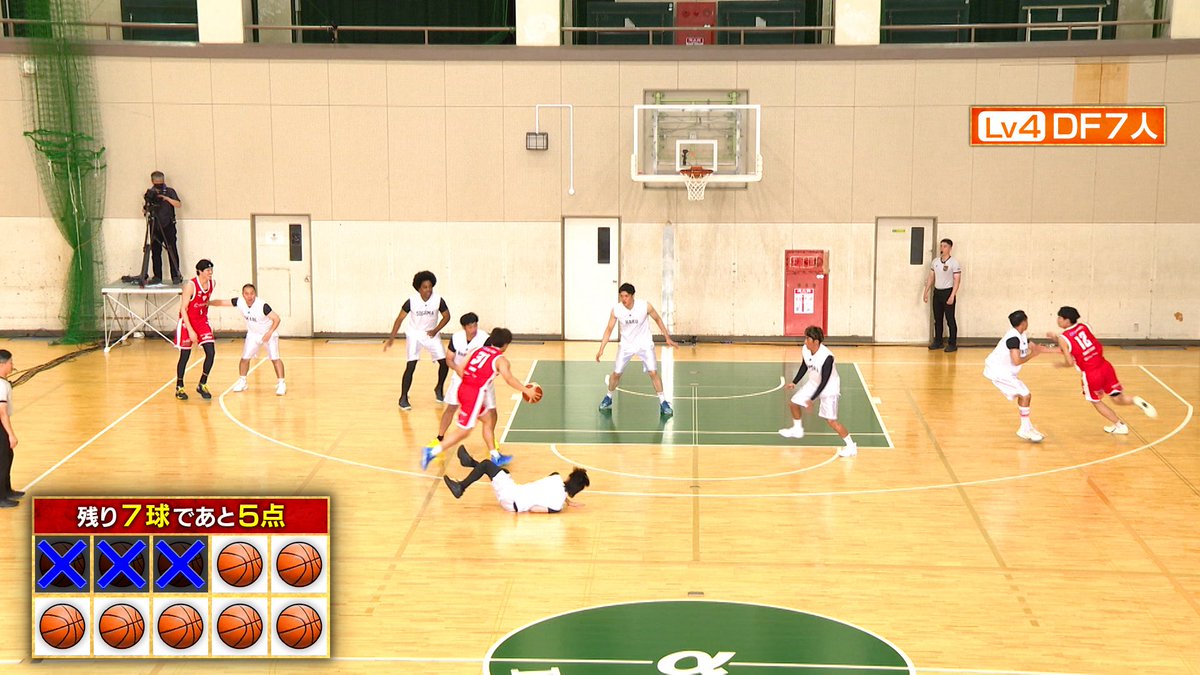 oni_renchan's tweet photo. ＼#千鳥の鬼レンチャン／👹放送中👹

新企画 #バスケ3on4レンチャン ⛹️

足立区出身反則してでも止める⚠️
芸能人軍 #KEYTOLIT #猪狩蒼弥 さんは
まさかのSTARTO初の雑魚キャラ…❓

#千葉ジェッツ 軍 鬼レンチャン達成なるか👹⁉️ https://t.co/aWT3p00yog