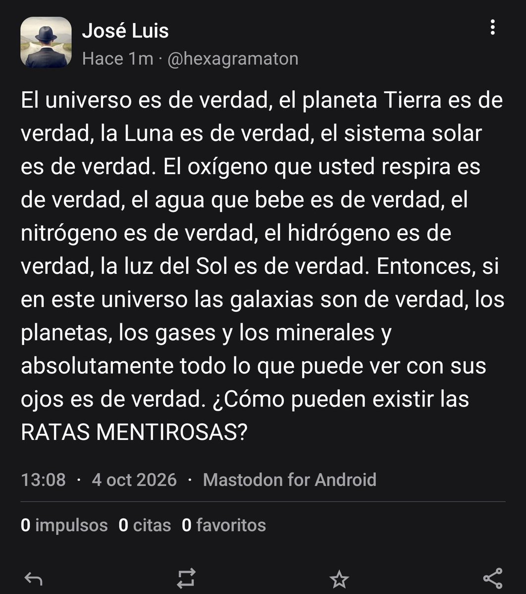 hexagramaton's tweet photo. La RATA MENTIROSA https://t.co/F3brxRAH2A