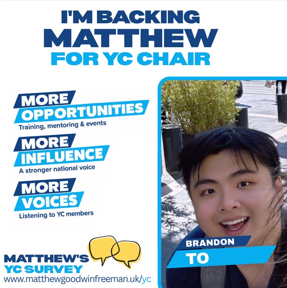 BrandonToPolicy's tweet photo. Iโve known Matthew through Harrow politics for a while, and what has stood out to me is how much he actually LISTENS, from local Facebook groups to his new national YC survey and Q&A sessions.
Excited to see how this goes @MGoodwinFreeman https://t.co/87nCrknM9V