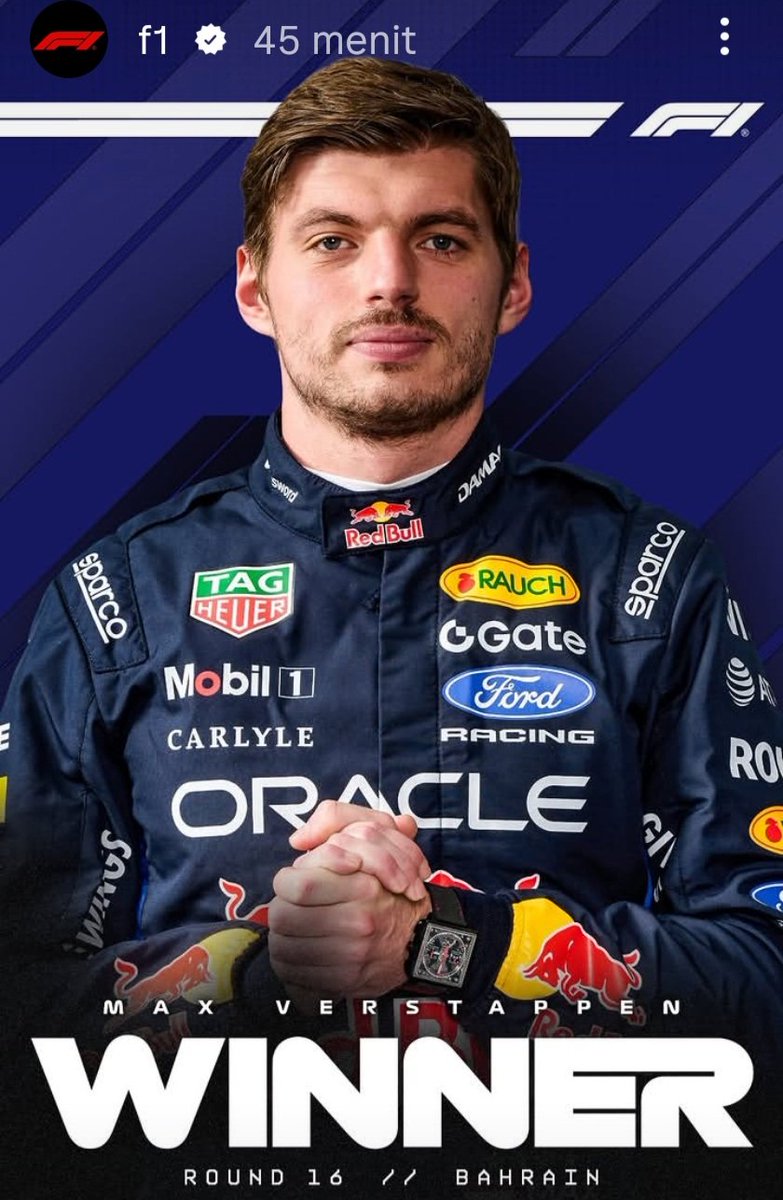 JunaidiSurya4's tweet photo. Still simply the best driver of F1 Grand Prix after Senna, Schummi and Hamilton era. They way he takes over no compare; agile and bravely. Congrats for your first Winner in F1 grand prix 2026. Here we come, Max "Mad Max" Verstappen ! 
@Max33Verstappen @redbullracing @F1 https://t.co/fP37zo4VBr