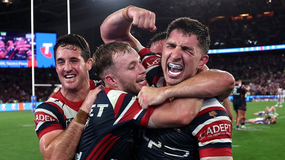 Katzo60's tweet photo. Very proud of my club, the @sydneyroosters who have now won a 16th men’s first grade premiership and a 3rd @NRLWomens title.

A great organisation, providing an outstanding environment for young men and women to excel.

Coaches Trent Robinson and John Strange just brilliant. https://t.co/pGBIRdd7Kt