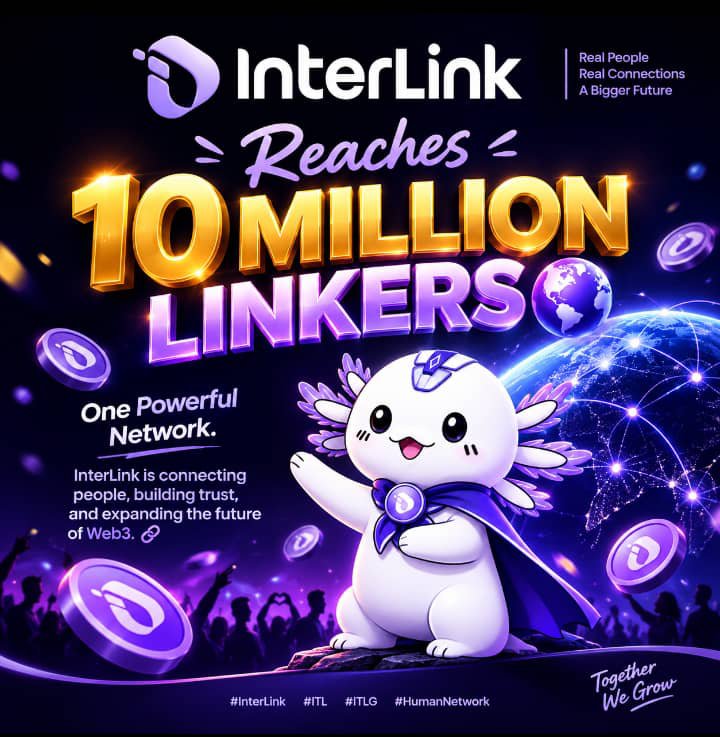 agbarikeu24's tweet photo. 🌍 10 Million Linkers. One Growing Human Network.
InterLink is connecting people, building trust, and expanding the future of Web3. 🔗🚀
#InterLink #ITL #ITLG #HumanNetwork https://t.co/9RWUJgAjNu