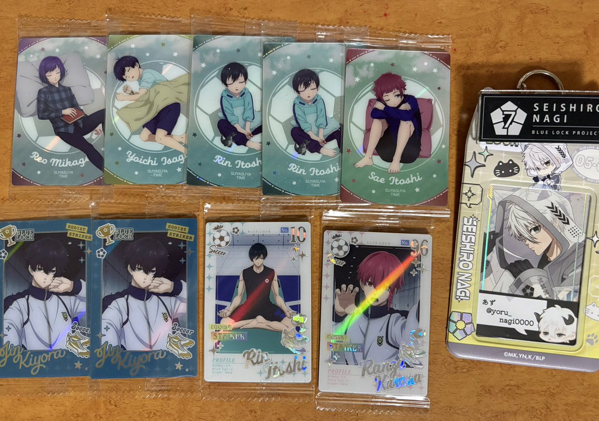 yoru_nagi0000's tweet photo. ブルーロック ウエハース6 ローソン ブルロ

譲▶︎画像参照
求▶︎凪 士道(友人分)or50/円＋送料(2枚目のみ)

🌵士道は凪含む交換優先(士道は2枚目とのみ)
🌵Nは当方2点提供可能◎
🌵発送10/15となります。

🌵お気軽にお声がけ下さい(* ᴗ͈ˬᴗ͈)” https://t.co/jJM1nIrNX0